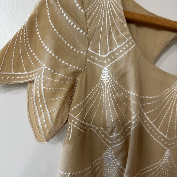 Antonio Melani Classy lined zip dress kaki color excellent preowned sz2 Party - Picture 4 of 16